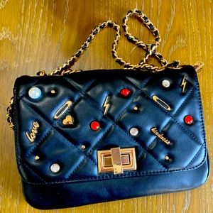 NWOT ALDO Gold Chain Quilted Shoulder Bag